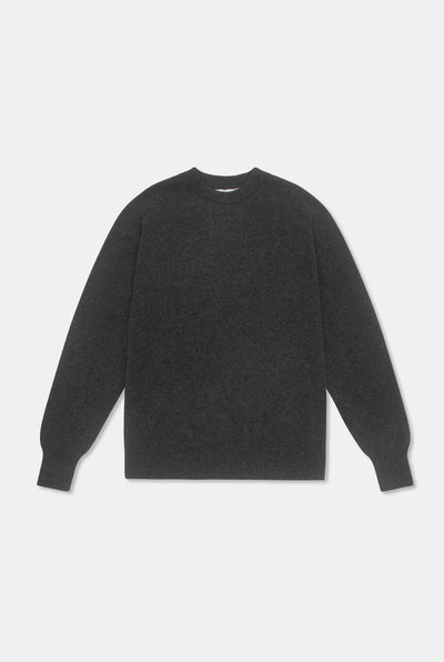 Casely-Hayford Rory Derby Grey Cashmere Crew Neck Knit, product image. 