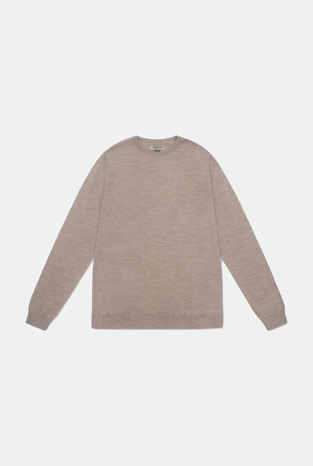 Casely-Hayford Augustin crew neck jumper in Barley merino wool